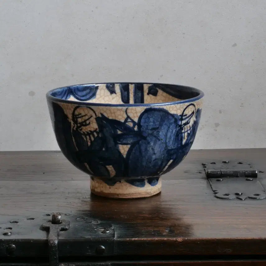 [BUNJANG] Joseon Dynasty Blue and White Porcelain Tea Bowl (Dawan) / 청화백자 목미 모꾸베 다완