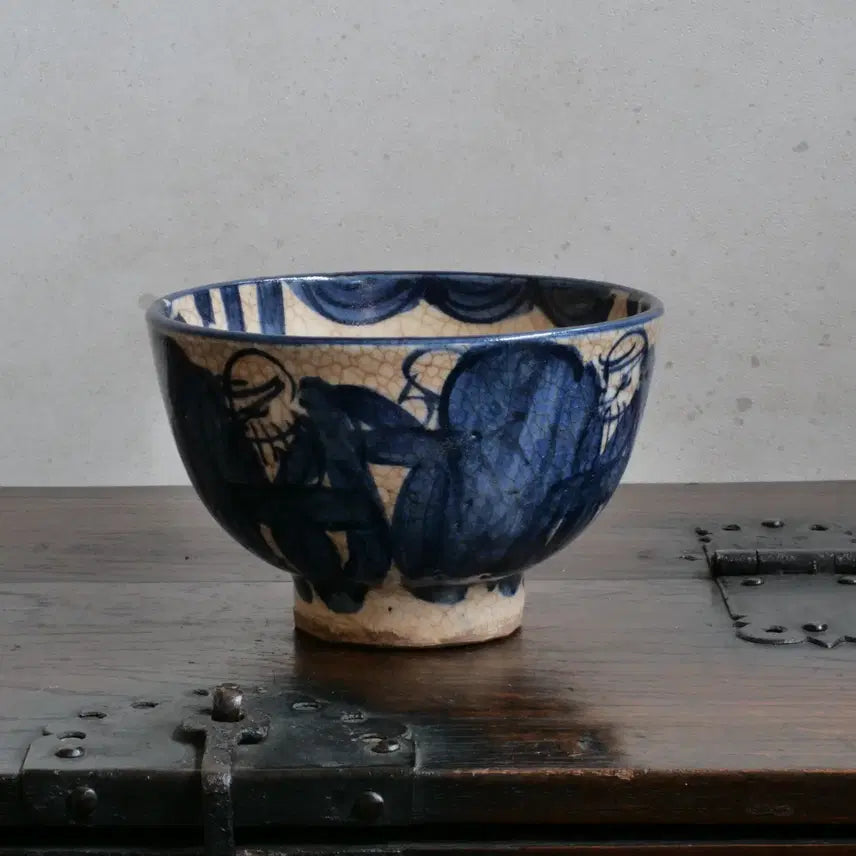 [BUNJANG] Joseon Dynasty Blue and White Porcelain Tea Bowl (Dawan) / 청화백자 목미 모꾸베 다완