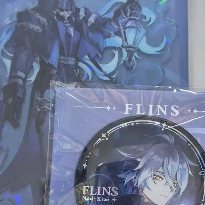 [BUNJANG] Genshin Impact Nodcraft Prinz Acrylic Stand + Can Badge Set / 원신 노드크라이 플린스 아크릴 스탠드 + 캔뱃지
