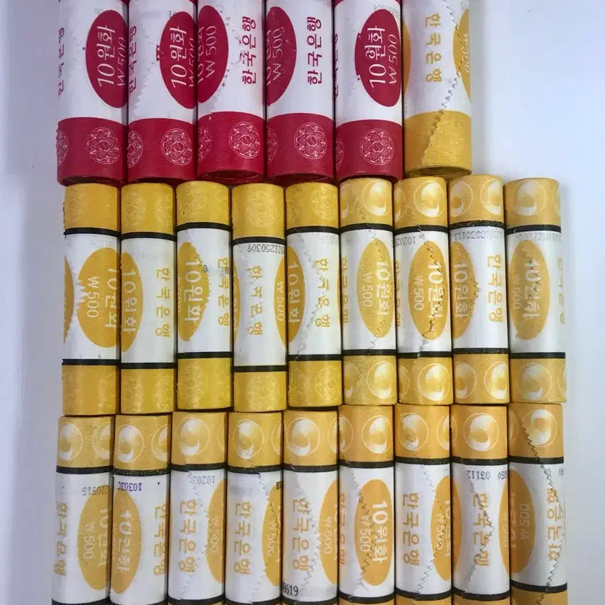 [BUNJANG] Bank of Korea Unused 10 Won Rolled Coins (2000-2023) - 24 Rolls / 한국은행 미사용 10원 롤 주화 (2000년~ 2023년) 24롤