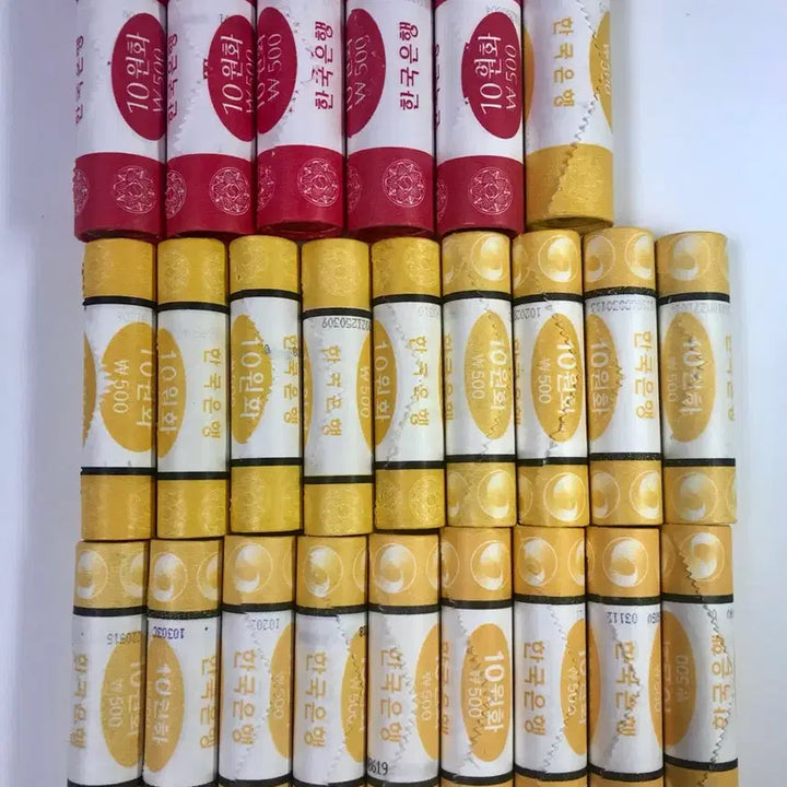 [BUNJANG] Bank of Korea Unused 10 Won Rolled Coins (2000-2023) - 24 Rolls / 한국은행 미사용 10원 롤 주화 (2000년~ 2023년) 24롤