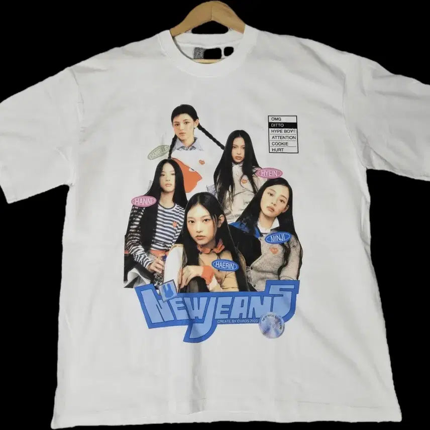 [BUNJANG] NewJeans Graphic Short Sleeve T-Shirt / 뉴진스 반팔 티셔츠