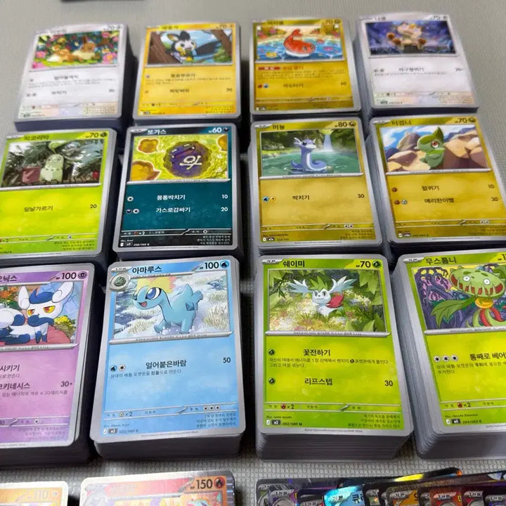[BUNJANG] Pokemon Cards General &amp; Holo Lot (Approx. 1220 Cards) / 포켓몬카드 일반카드 홀로 R RR 약1220장 일괄 상태최상 (하이클래스팩많이포함)