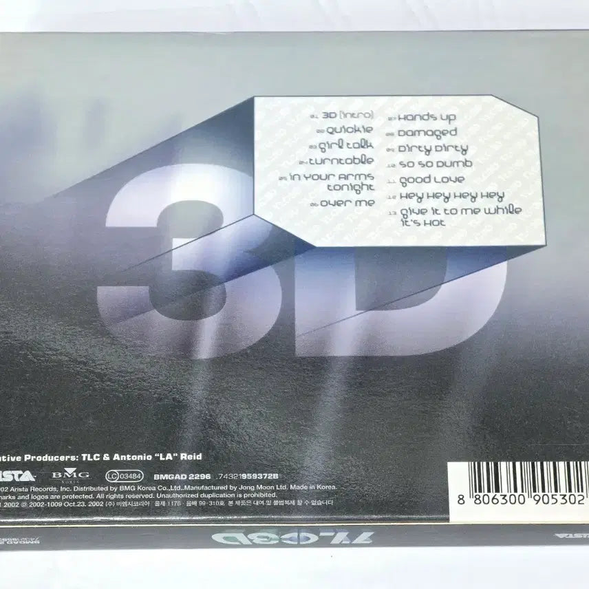 [BUNJANG] TLC 3D 4th Album CD / TLC - 3D (4집 앨범 CD)
