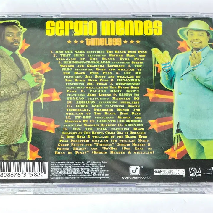 [BUNJANG] Sergio Mendes Timeless CD / [CD] 세르지오 멘데스 (Sergio Mendes) - Timeless