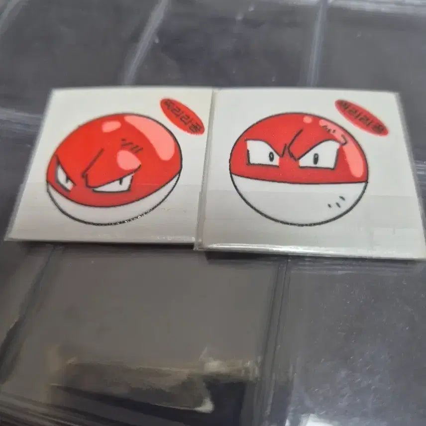 [BUNJANG] Pokemon Old Version Ddakji Stickers Set featuring Voltorb / 포켓몬 구버전 띠부씰 찌리리공 세트