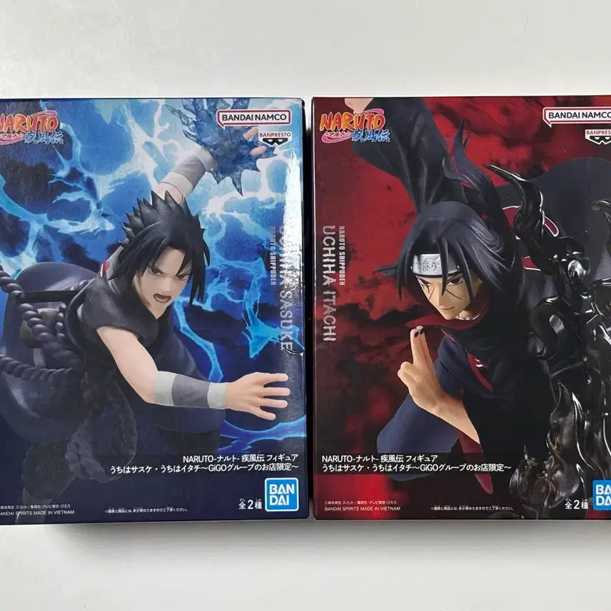 [BUNJANG] Naruto G.I.G.O. Limited Edition Uchiha Sasuke Itachi Figure Bundle Set / 나루토 GIGO 기고 한정판 우치하 사스케 이타치 피규어 일괄