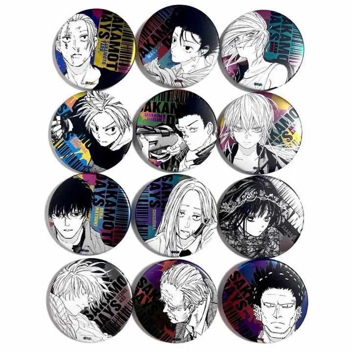 [BUNJANG] SakamoDays Dekor Collection Can Badges Full Set / [풀세트] 사카모토데이즈 사카데이 디콜렉션 캔뱃지 올클