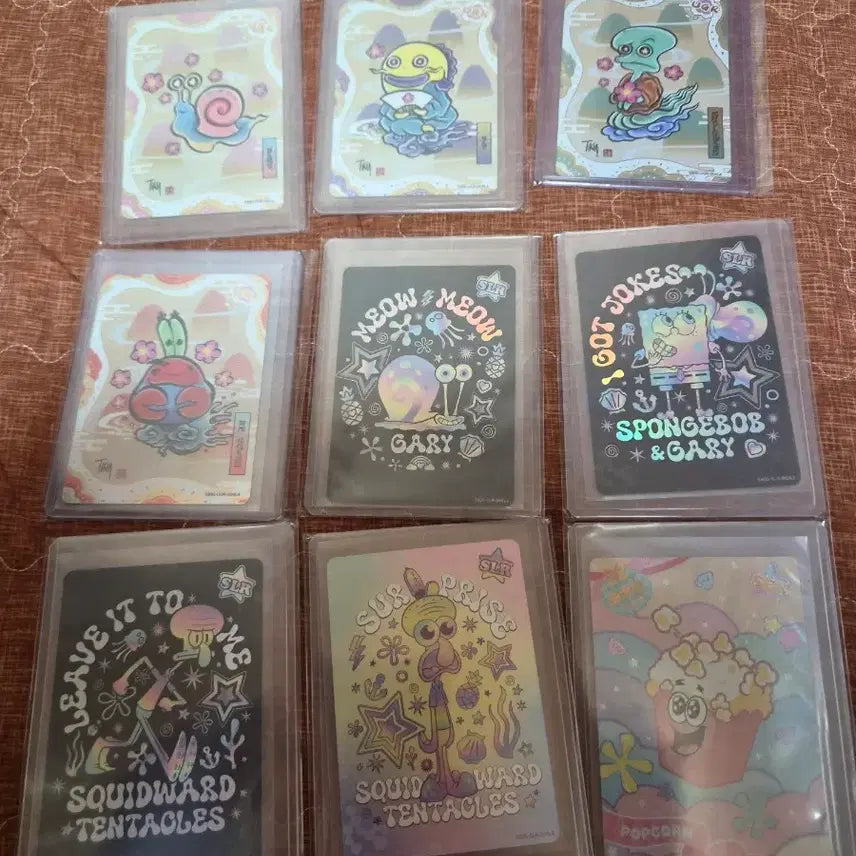 [BUNJANG] SpongeBob SquarePants Cards Bundle Set (13 Cards) / 스폰지밥 카드 13장 일괄 판매