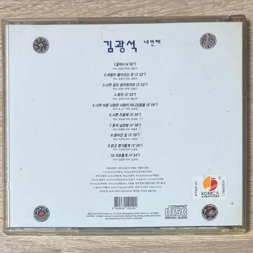 [BUNJANG] Kim Kwang-seok 4th Album CD (Reissue) / 김광석 4집 CD 판매 (재판)