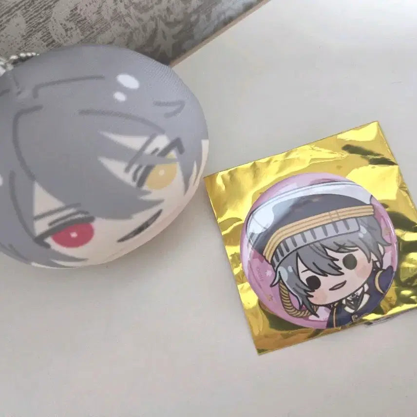 [BUNJANG] Magical Lord Mahoyaku Owen Manju &amp; Can Badge Set / 마법사의 약속 마호야쿠 오웬 만쥬 캔뱃지 세트