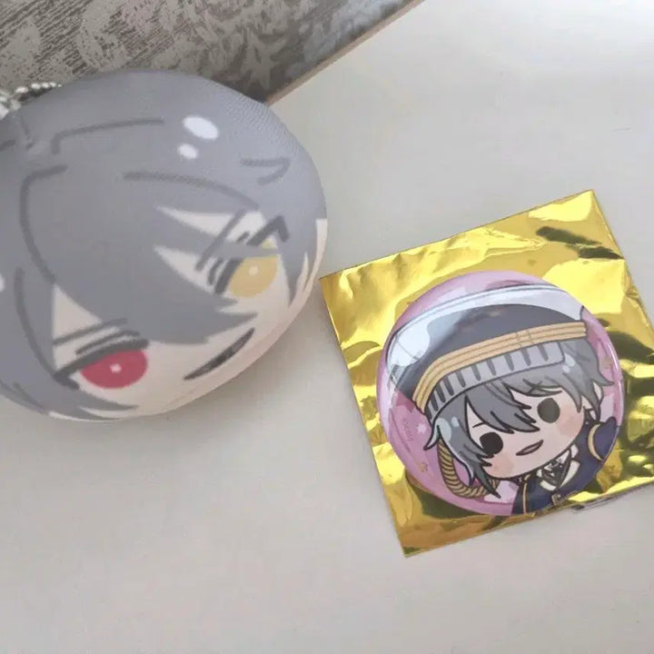 [BUNJANG] Magical Lord Mahoyaku Owen Manju &amp; Can Badge Set / 마법사의 약속 마호야쿠 오웬 만쥬 캔뱃지 세트
