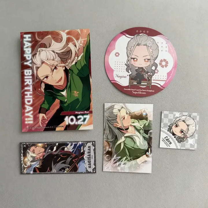 [BUNJANG] Ensemble Stars! Ritsu Nagisa Animate Super Bloom Cafe POB Bundle Set / 앙스타 란 나기사 애니메이트 슈퍼 블룸 카페 특전 등 일괄