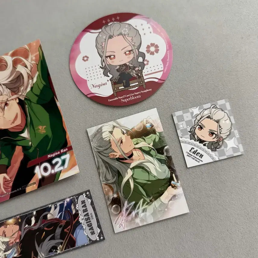 [BUNJANG] Ensemble Stars! Ritsu Nagisa Animate Super Bloom Cafe POB Bundle Set / 앙스타 란 나기사 애니메이트 슈퍼 블룸 카페 특전 등 일괄