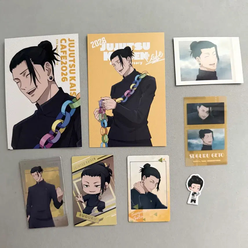[BUNJANG] Jujutsu Kaisen Suguru Geto Cafe Postcard Special Edition Card Bundle Set / 주술회전 게토 스구루 카페 엽서 특전 카드 일괄