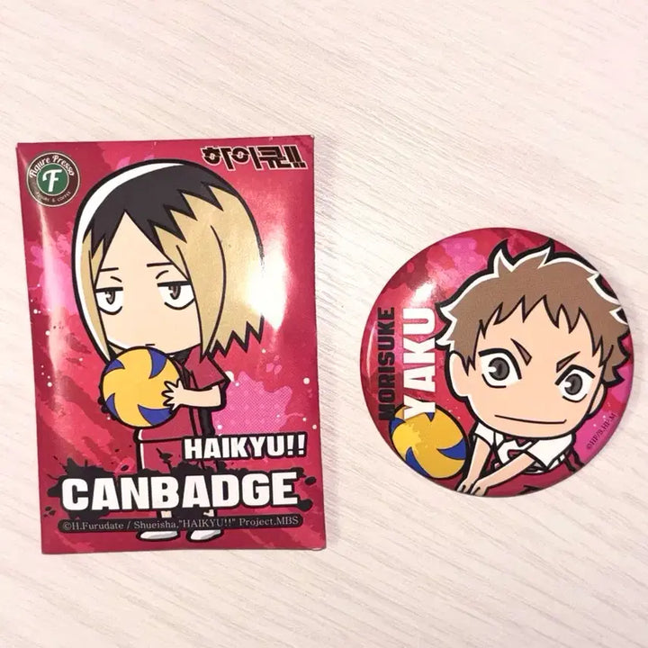 [BUNJANG] Haikyuu!! Nekoma Yakku SD Can Badge / 하이큐 네코마 야쿠 SD 캔뱃지