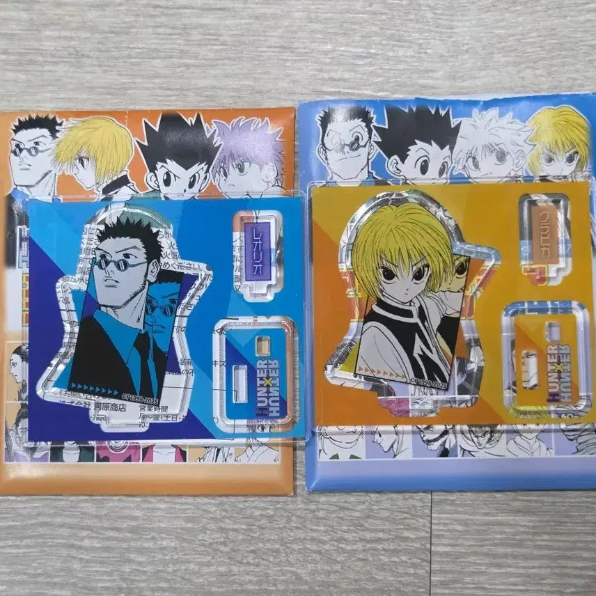 [BUNJANG] Hunter x Hunter Jump Shop Acrylic Standee - Leorio, Kurapika / 헌터헌터 점프샵 피겨 아크릴 레오리오, 크라피카