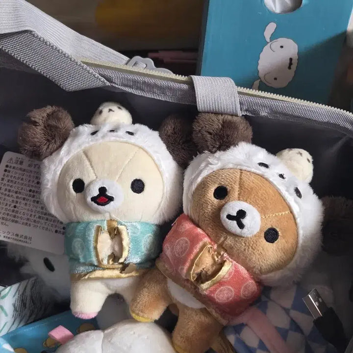 [BUNJANG] Rilakkuma &amp; Korilakkuma China Town Doll Set / 차이나타운 리락쿠마&amp;코리락쿠마 세트