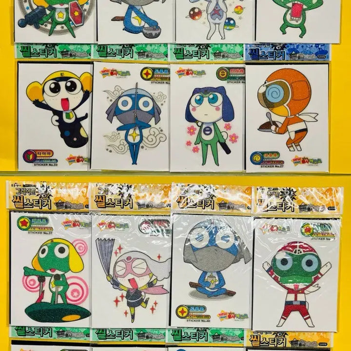 [BUNJANG] Keroro Lenticular Corotto Acrylic Tunique Keychain Coaster Can Badge Sticker Bundle / 케로로 렌티큘러 코롯토 아크릴 투니크 키링 코스터 캔뱃지 띠부씰