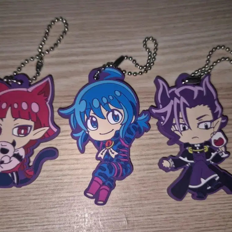 [BUNJANG] Welcome to Demon School! Iruma-kun Rubber Strap Set (Opera, Iruma, Caruego) / 악입문 러버스트랩 오페라, 이루마, 카르에고 일괄판매 악마에 입문했습니다 이루마군