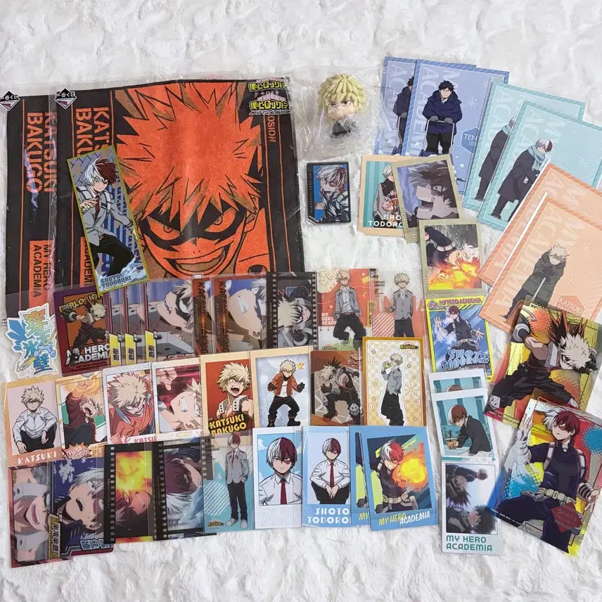 [BUNJANG] My Hero Academia Bakugo Todoroki Shoto Polaroid Towel Figure Postcard Acrylic Stand Clear Card / 히로아카 나히아 바쿠고 토도로키 쇼토 스냅마이드 폴라로이드 타올 피규어 엽서 아크릴스탠드 클리어카드