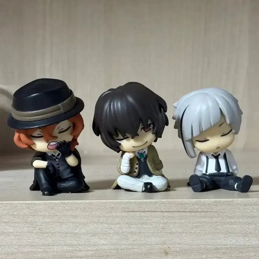[BUNJANG] Bungo Stray Dogs Dazai, Chuuya, Atsushi Gacha Figure Bundle Set / 문스독 일괄