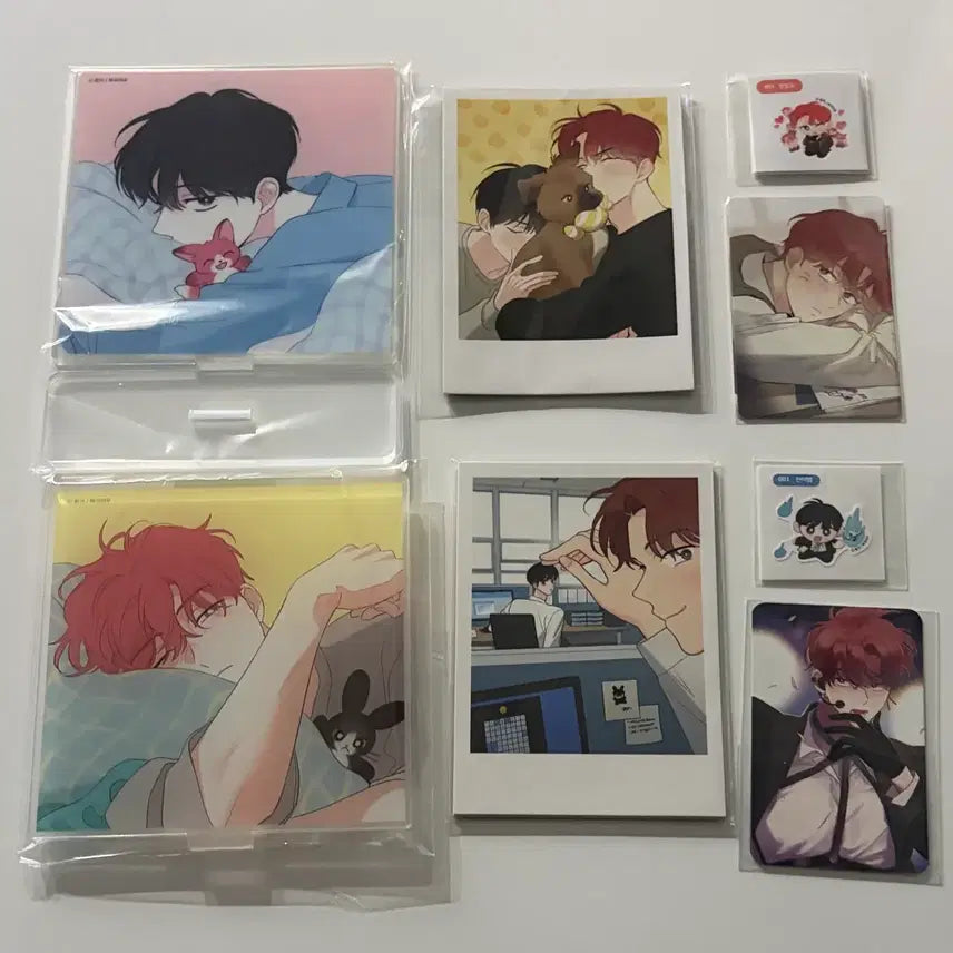 [BUNJANG] Dreaming Place Photobook Acrylic Standees, Polaroids, Photocards, Stickers Bundle Set / bl 꿈자리 단행본 아크릴 폴라 포카 띠부씰 북극여우 아이돌 교복