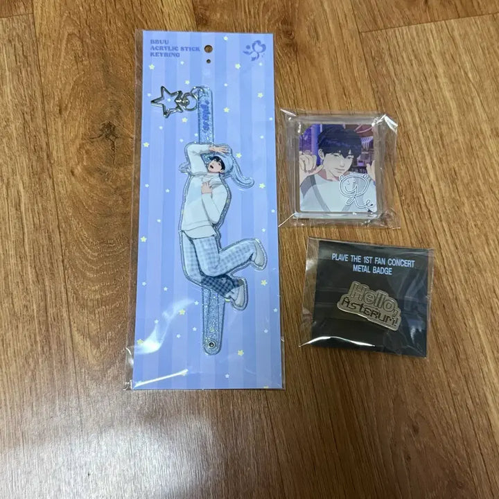 [BUNJANG] PLAVE PPLU Stick Keychain, Yejun Colotto Badge Bundle Set / 플레이브 플뿌 스틱키링 예준 애니메이트 코롯토 뱃지 일괄