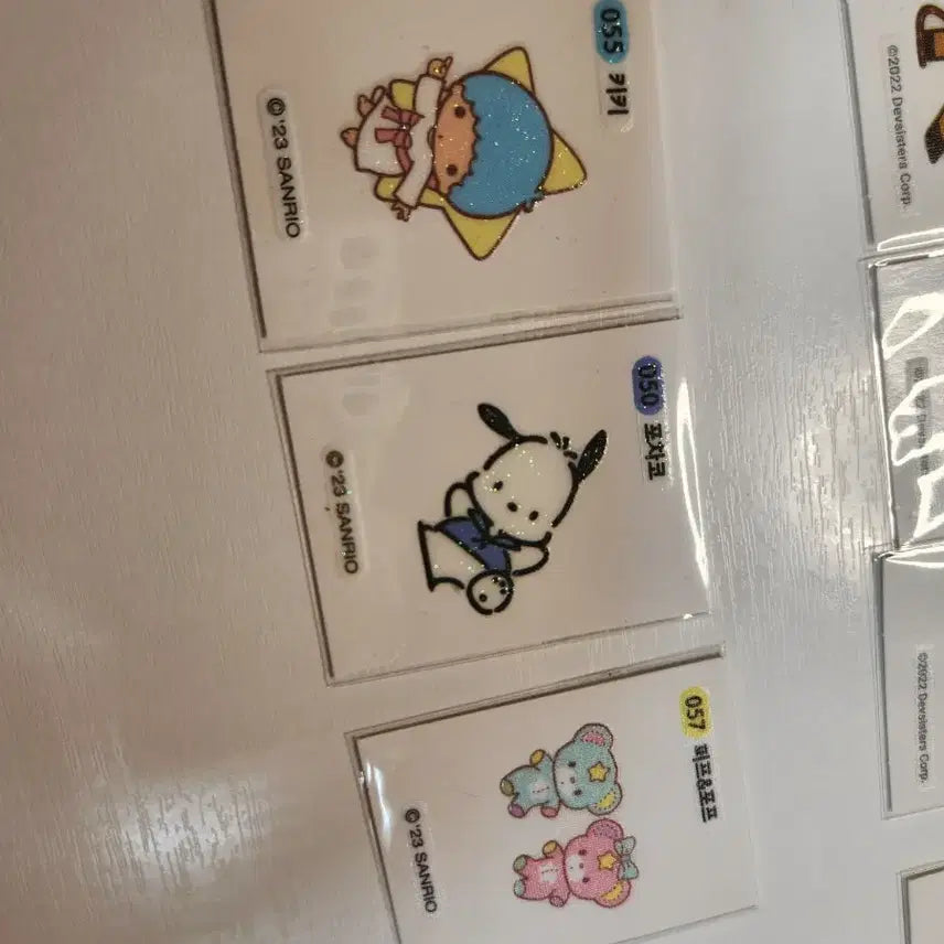 [BUNJANG] Pokemon, Cookie Run, Sanrio Sticker Bundle Set / 포켓몬(18종)+ 쿠키런(13종)+ 산리오(3종) 띠부실 일괄 판매