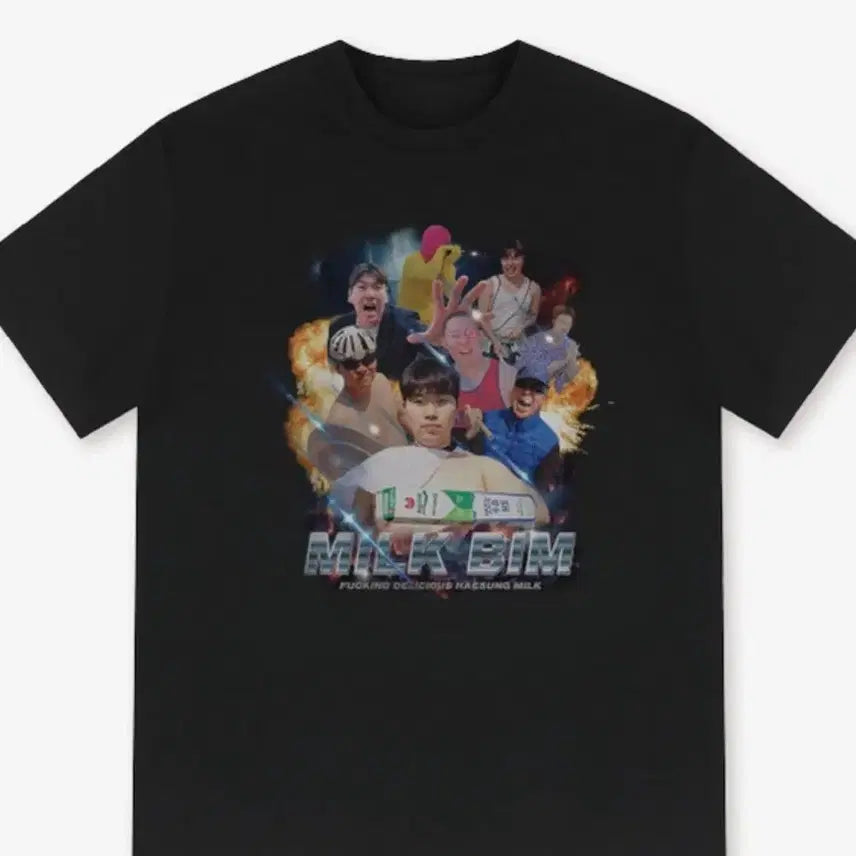 [BUNJANG] Hotsauce Haesung Milkbeam T-Shirt / 핫소스 해성이 밀크빔 티셔츠