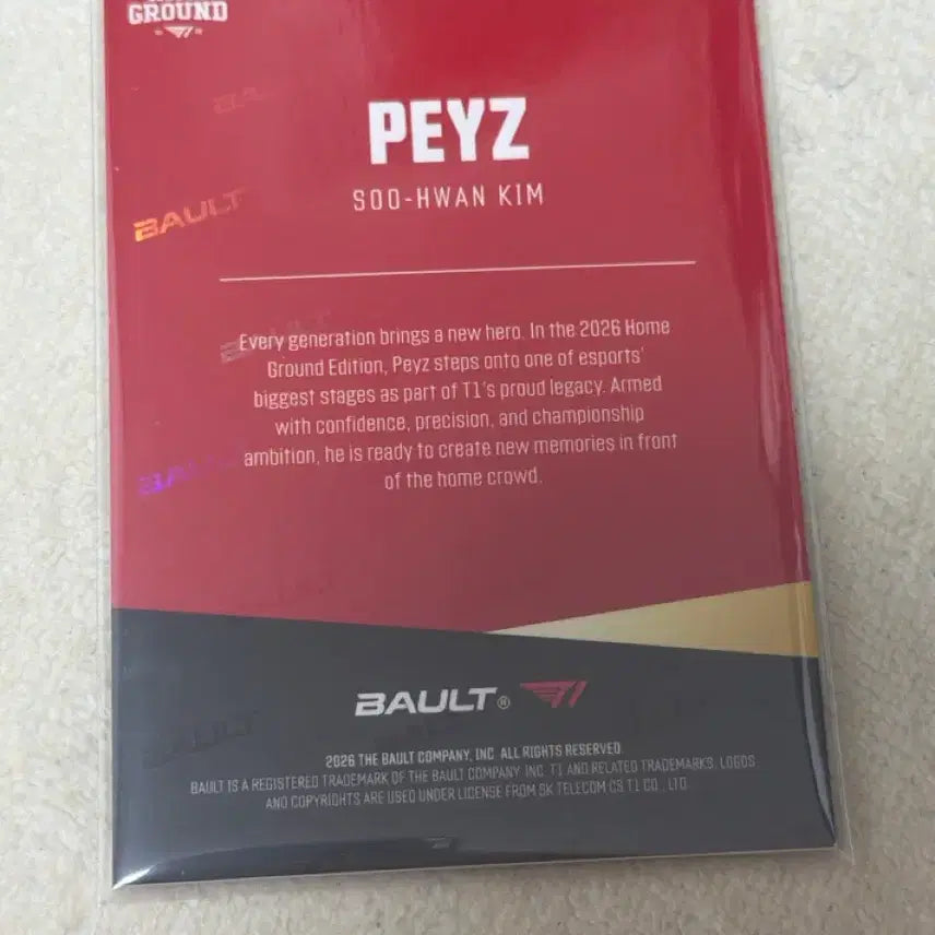 [BUNJANG] T1 Faker Champions Photocard / 티원 홈그라운드 bault 챔피언스 포토카드 포카 페이즈 peyz