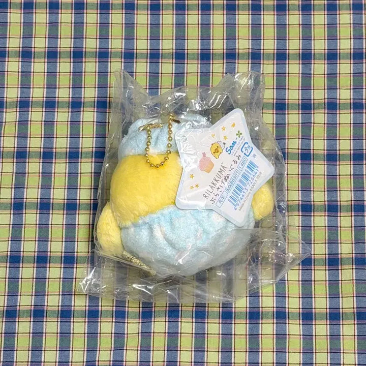 [BUNJANG] Rilakkuma Kiiroitori Pajama Party Plush Charm / ~8/26가격인하)리락쿠마 잠옷 파자마파티 키이로이토리 인형 키링