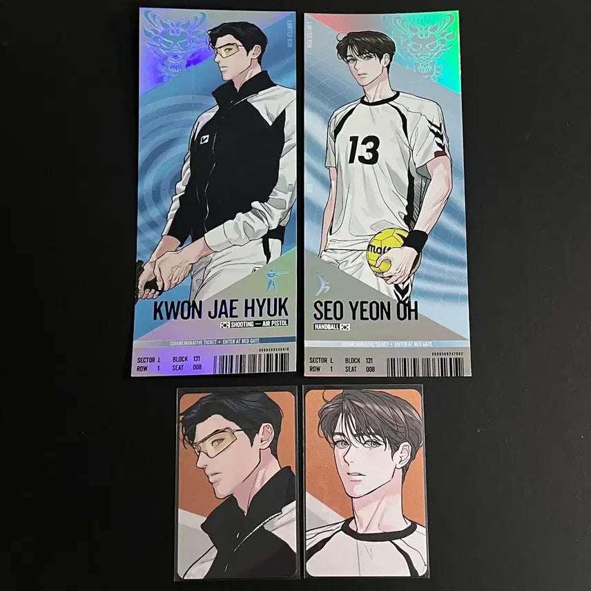 [BUNJANG] Team Rejin Limited Run Ticket Bundle Set: Kwon Jae Hyuk, Seo Yeon Oh / 팀레진 경기 티켓 리미티드 런 권제혁 서연오 일괄