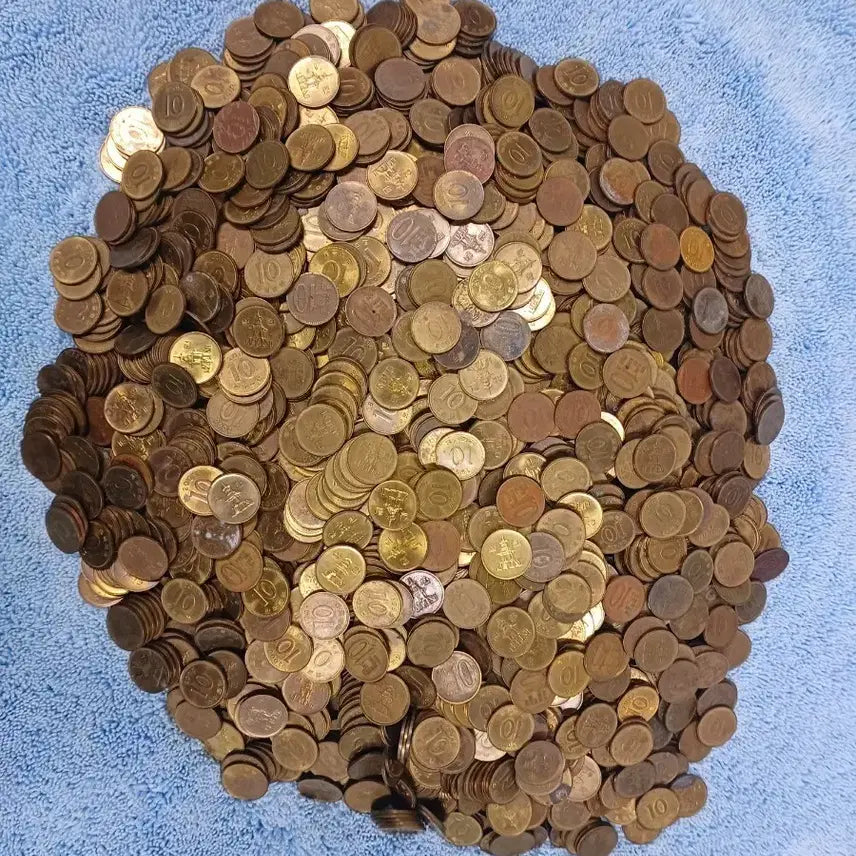 [BUNJANG] 1970s-2020s 10 Won Circulation Coins (Bundle) / 구)10원동전 특,준특년도 60,70년도~2006년 2600개 택배무료 특판매