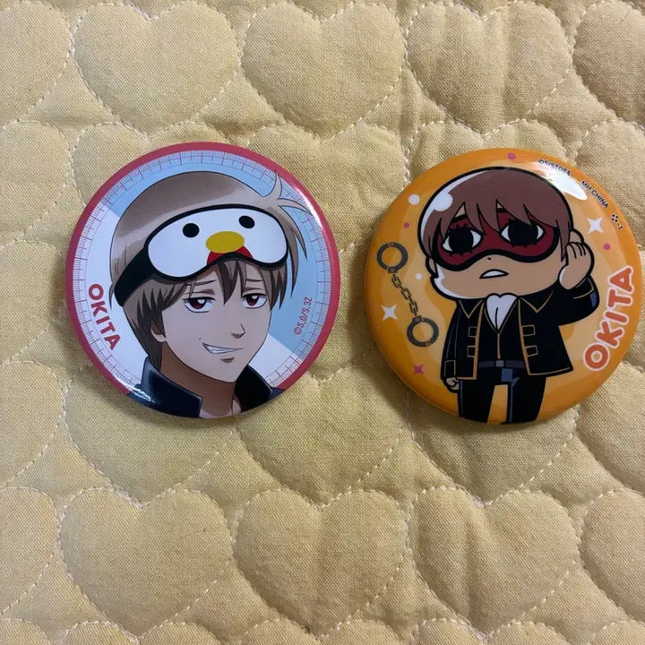 [BUNJANG] Gintama Okita Sougo Pin Badge Set / (2개일괄) 은혼 오키타 소고 핀버튼