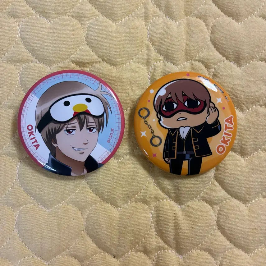 [BUNJANG] Gintama Okita Sougo Pin Badge Set / (2개일괄) 은혼 오키타 소고 핀버튼