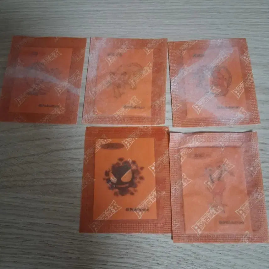 [BUNJANG] Pokemon Sealed PTTM 5 Types Bundle Set / 포켓몬 미개봉 띠부씰 5종 일괄