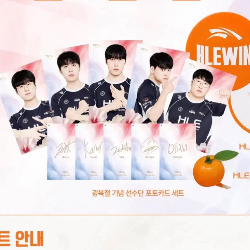 [BUNJANG] HLE Hanwha Life Esports Gwangbokjeol Photocard Set (Gumaayusi, Zeus, Zeka, Kanavi, Delight) / HLE 한화생명 광복절 포토카드 한생 구마유시 제우스 제카 카나비 딜라이트