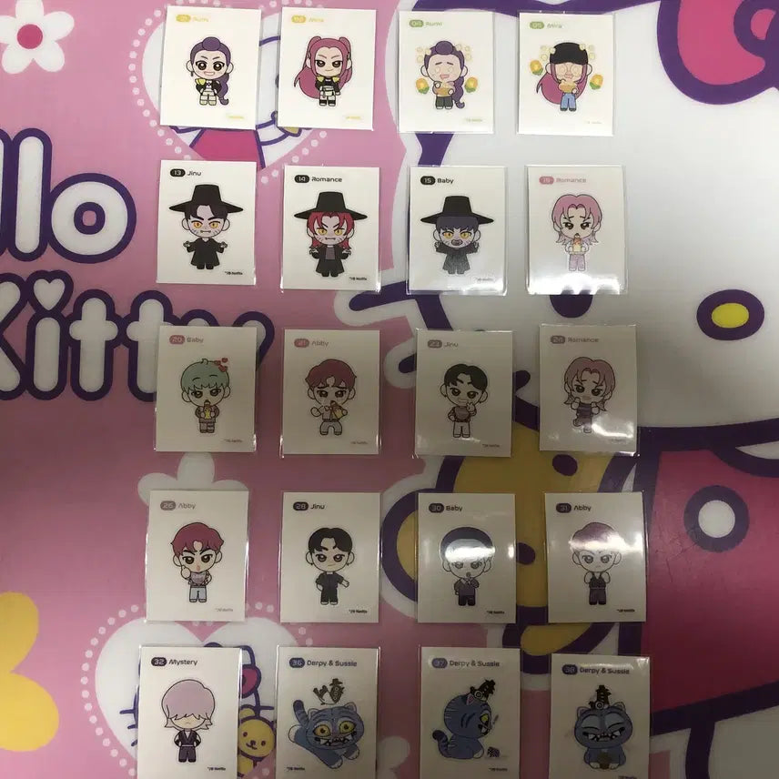 [BUNJANG] KDH Pop-up Sticker Bundle Set (20 types) / 케데헌 팝업 띠부씰 20종 일괄