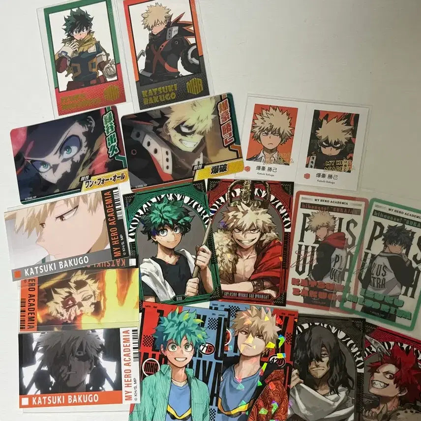 [BUNJANG] My Hero Academia Cards &amp; Stickers Bundle Set / 나의 히어로 아카데미아 카드,스티커 일괄