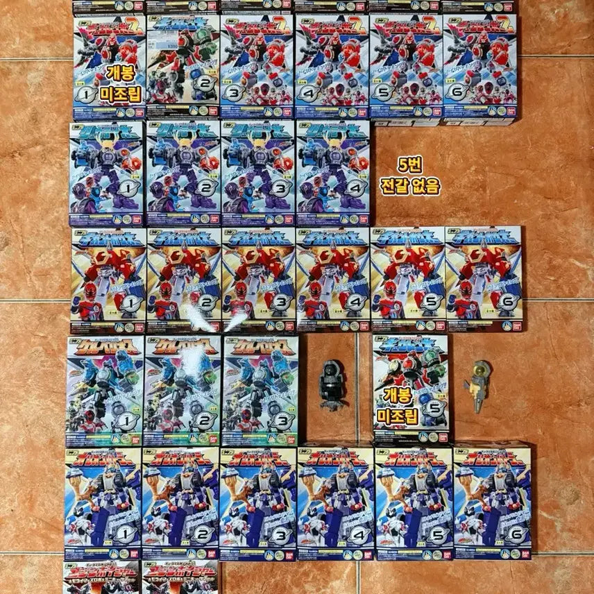 [BUNJANG] Bandai Minipla Space Sentai Kyuranger Set / [반다이] 미니프라 우주전대 큐렌쟈 세트 (파워레인저 갤럭시포스)