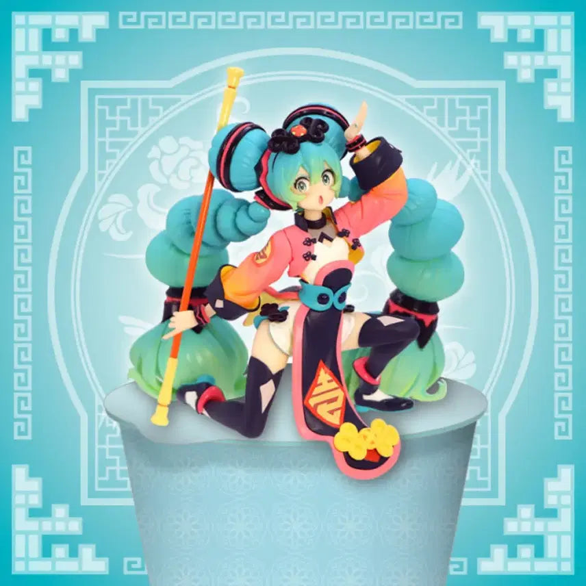 [BUNJANG] Hatsune Miku Chinese Dress Noodle Stopper Figure / 하츠네 미쿠 누들스토퍼 차이나 피규어