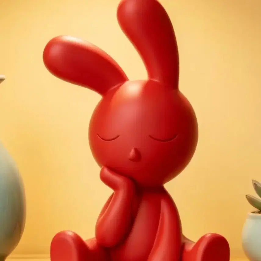[BUNJANG] Red Rabbit Object / 레드칼라 토끼 오브제