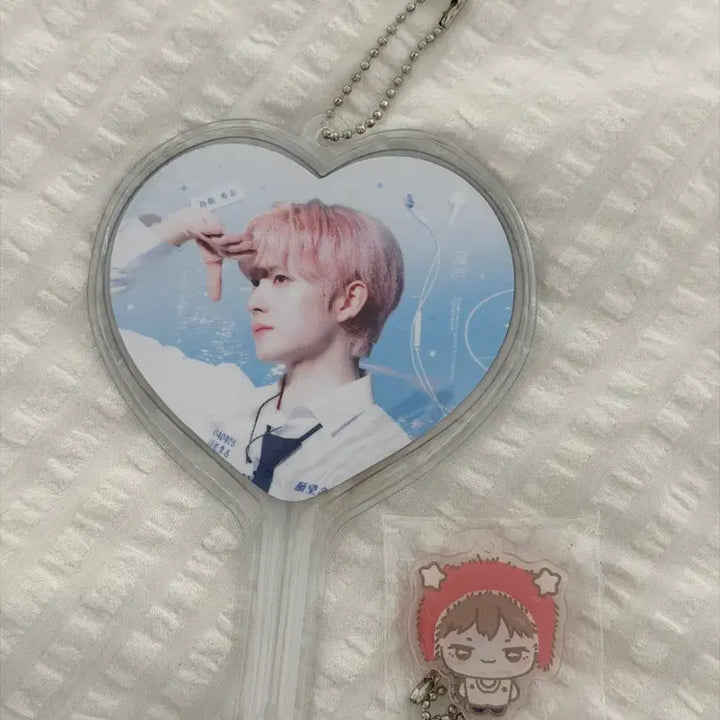 [BUNJANG] NCT Yushi Uniform Mini Uchiwa / 루리님 엔시티 위시 유우시 미니 우치와 교복