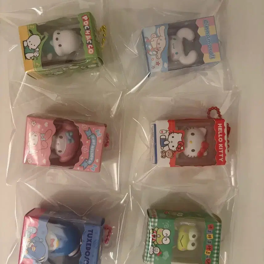 [BUNJANG] Sanrio Chocolate Box Bundle Set (Hello Kitty, Cinnamoroll, Keroppi, Pochacco, My Melody, Tuxedo Sam) / 산리오 초코박스 헬로키티 외 5종 일괄