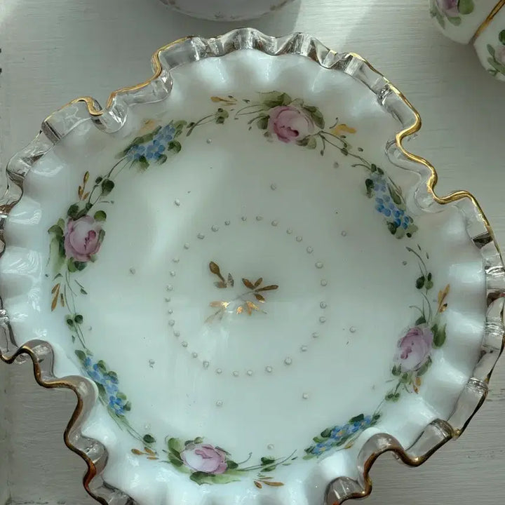 [BUNJANG] Fenton Milk Glass Comfort Dish / 펜톤 밀크글라스 컴포트