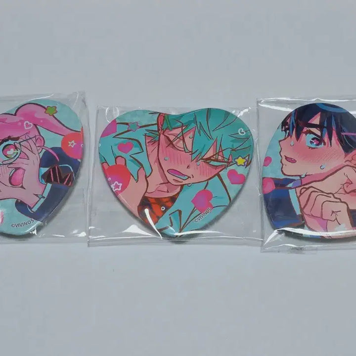 [BUNJANG] A Stage Heart Can Badge Bundle Set / 에이스테 후모코레 하트형 캔뱃지 일괄