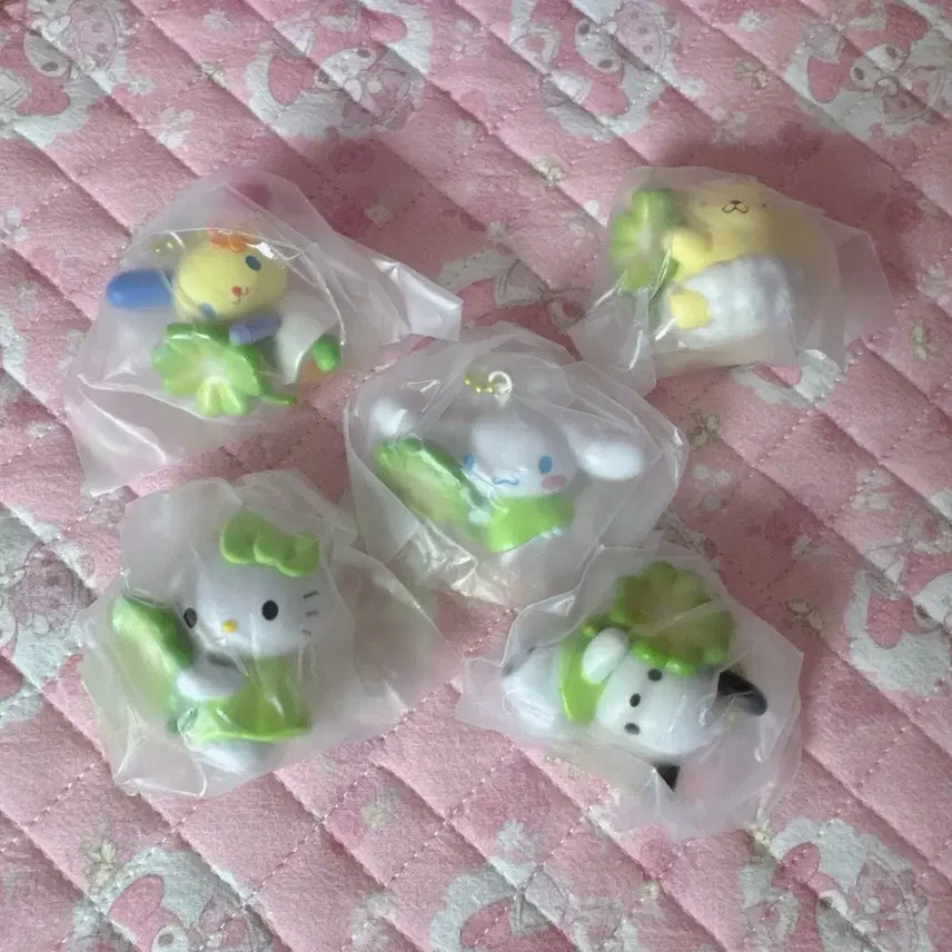 [BUNJANG] Sanrio Clover Gacha Set (5 Types) / 산리오 클로버 가챠 5종 세트