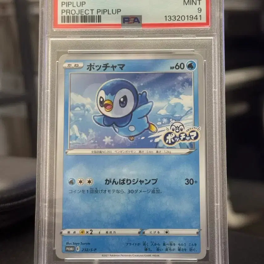 [BUNJANG] PSA 9 2021 Pokemon Lawson Project Piplup Promo Card / PSA9 2021 포켓몬 카드 로손 프로젝트 팽도리 프로모
