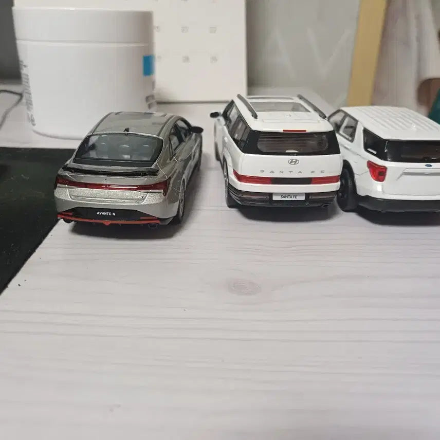 [BUNJANG] Hyundai Avante N, Santa Fe, Ford Explorer 1:38 Scale Diecast Set / 현대 아반떼 N/싼타페, 포드 익스플로러 다이캐스트1:38